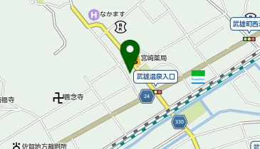 utsu和ya温泉通り店の地図画像