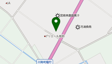 JAみやざき尾鈴地区本部 中央事業所 LPガスセンターの地図画像