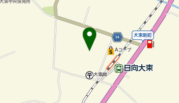 JAみやざき串間市大束地区本部の地図画像