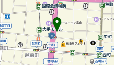 メガネのハラダ 富山本店の地図画像