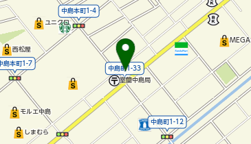 auStyle室蘭中島の地図画像