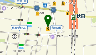 iPhone修理SHOPフォンテ秋田店の地図画像