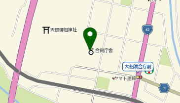 岩手県大船渡地区合同庁舎 沿岸広域振興局 大船渡地域振興センターの地図画像