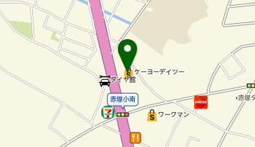 ブルースカイランドリーケーヨーデイツー水戸河和田店の地図画像
