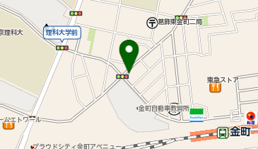 パールクリーニング理科大通り店の地図画像