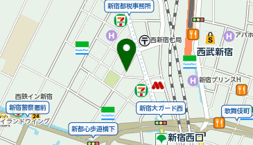 レーブ東京新宿の地図画像