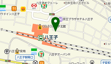 ユザワヤセレオ八王子店の地図画像