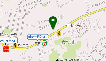 ピザハット六ッ川店の地図画像