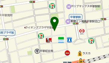 ヤシの木薬局平塚店の地図画像