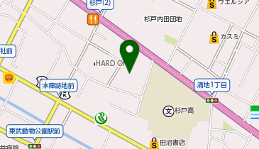 西海岸杉戸店の地図画像