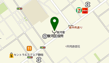 静岡市消防局 消防管理室の地図画像