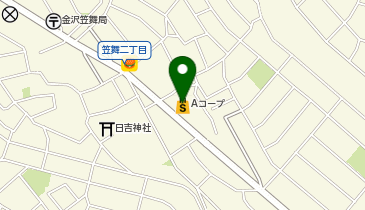 町子母さんのお店Aコープ笠舞店の地図画像