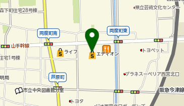 エディオンロボットアカデミー西宮校の地図画像