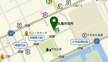丸亀市役所 協働推進部 市民交流活動センター・マルタスの地図画像