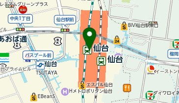 さすがやiPhone修理エスパル仙台店の地図画像