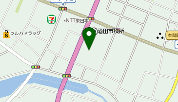 酒田市役所 都市デザイン課 文化政策課 文化芸術係の地図画像