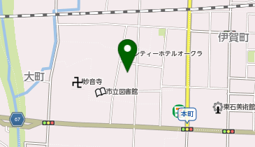 にじいろ薬局おおくらの地図画像