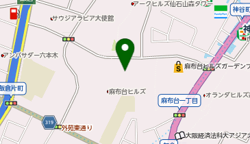オフィシーヌ・ユニヴェルセル・ビュリー 麻布台店の地図画像