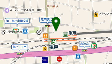 カメラのキタムラアトレ亀戸店の地図画像