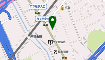 個別指導学院サクシード市ヶ尾校の地図画像