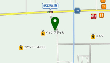 ASBeeイオンスタイル白山店の地図画像