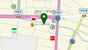 富山レジャーランド掛尾店の地図画像