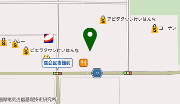 パレットアピタタウン精華台店の地図画像