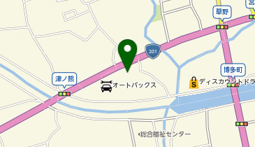 きこりうどんの地図画像