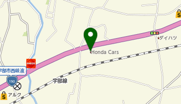 ホンダカーズ山口西の地図画像