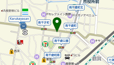 ワンルーク長野店の地図画像