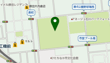 ひたちなか市役所 石川運動ひろばの地図画像