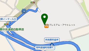 エアウィーヴあみプレミアムアウトレット店の地図画像