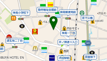 西武渋谷店メガネサロンの地図画像