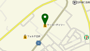 DCM白井西店の地図画像