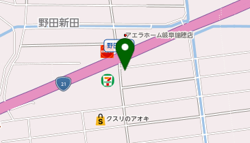 焼肉屋七福の地図画像