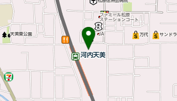 ヘアーズゲート 近商天美店の地図画像