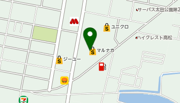 グローバル保険ショップマルナカレインボー店の地図画像