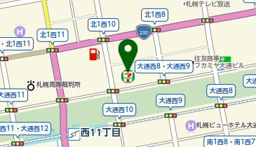 株式会社アイネスリレーションズ札幌オフィスの地図画像
