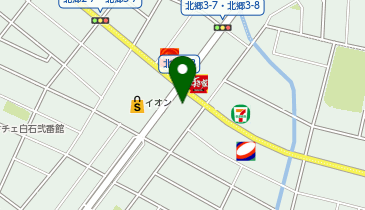 丼丸北白石店の地図画像