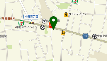 中野区役所 区民活動センター 昭和の地図画像