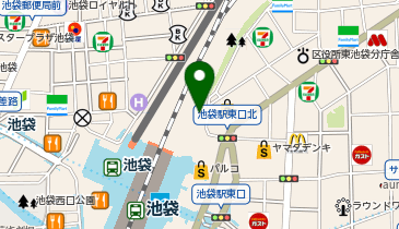 T-BASEJAPAN池袋ピーダッシュ(P&rsquo;)PARCO店の地図画像