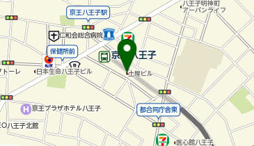 手技道八王子本院の地図画像