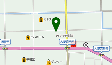 米乃家カネスエ大野店の地図画像