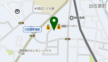 ツルハ調剤薬局キセラ川西店の地図画像