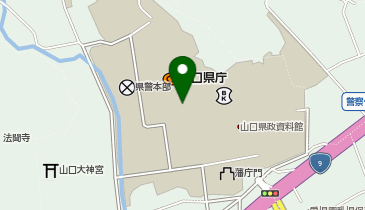 共同通信社山口支局 県政記者クラブの地図画像