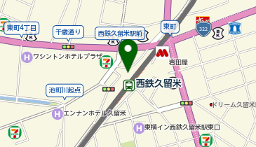 かつきや・レイリア久留米店の地図画像