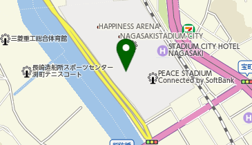 アンダーアーマーブランドハウス長崎スタジアムシティ店の地図画像