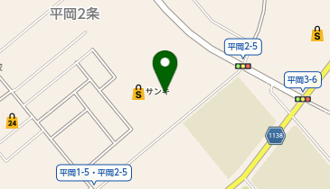 真御膳そば正直家イオンタウン札幌平岡店の地図画像