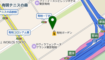 有明ゴルフスタジオの地図画像