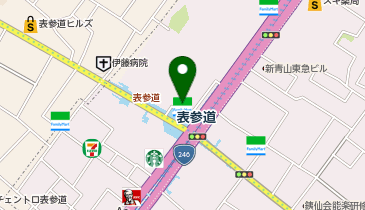 アクセア表参道店の地図画像